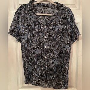 Paisley button up shirt